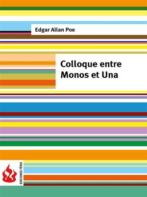 cover image of Colloque entre Monos et Una (low cost). Édition limitée